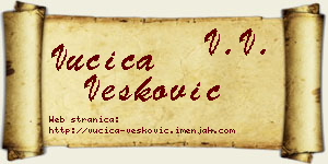 Vučica Vesković vizit kartica
